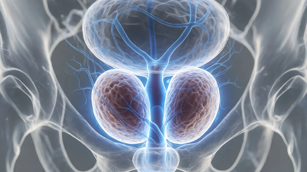 Anatomická vizualizace prostaty a krevního oběhu